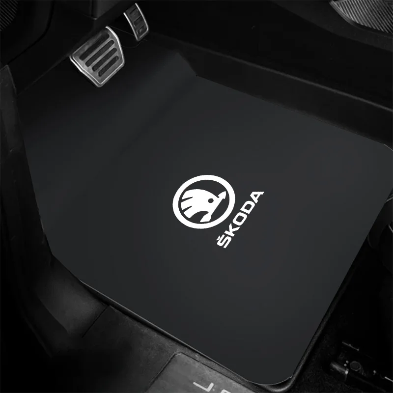 

For Skoda Octavia A7 Vrs Fabia Superb Rapid Kodiaq Karoq Car Front & Rear Automotive Carpet Non-slip Floor Mat Auto Accessories
