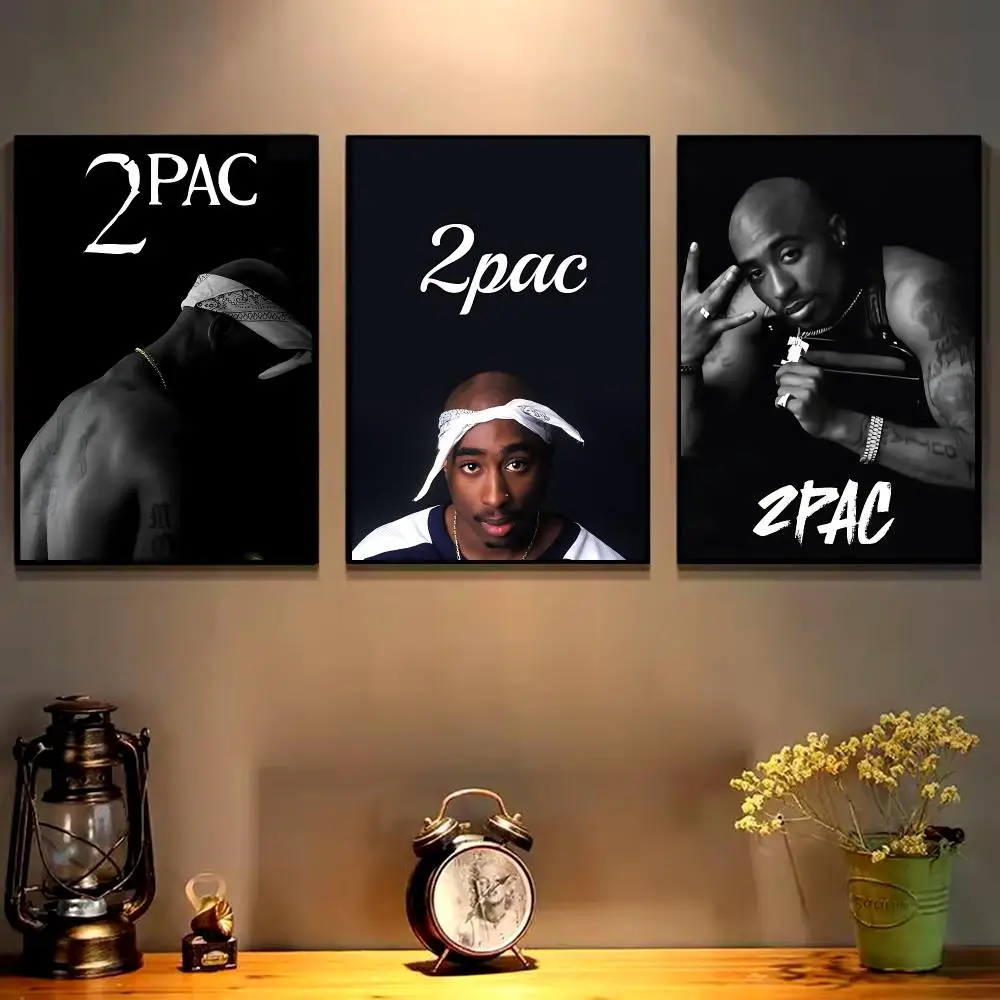 2 P-Pac Painting Calligraphy Canvas Poster Wall Art Print for Bedroom Living Room Home Decor Aesthetic Artwork Gift