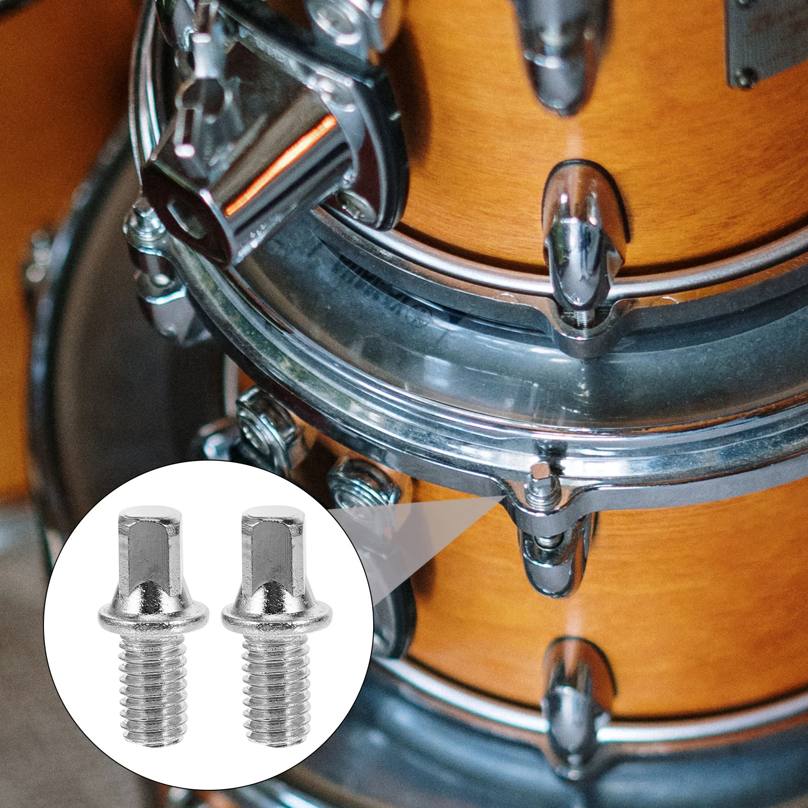 

10pcs Screw Set M6X15Mm Snare Hardware Screws Replacement For Pedal Shaft Durable Silver Plated Iron Repair Kit Compatible With