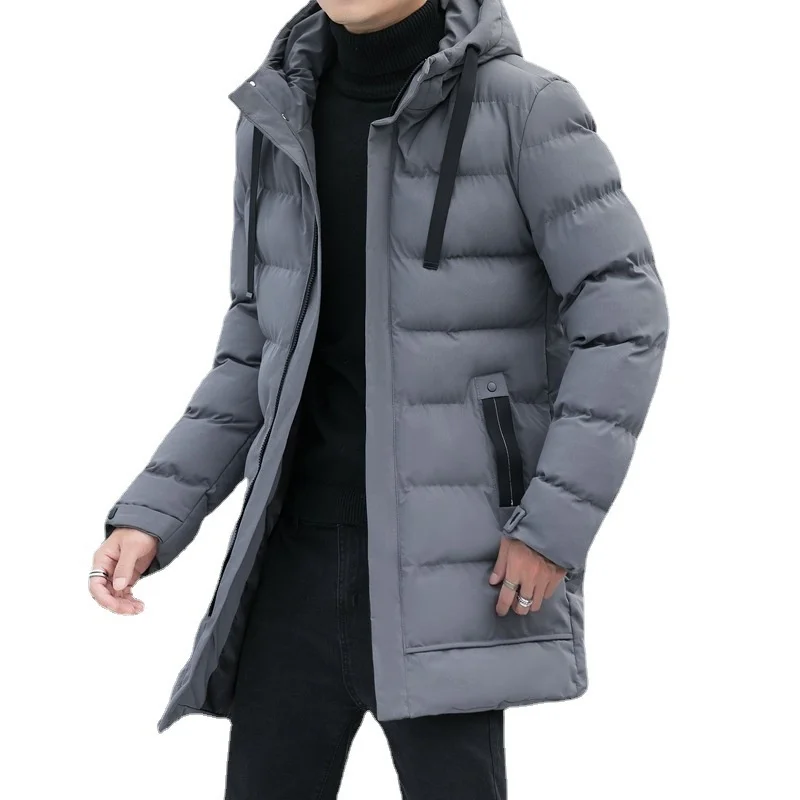 Men 2024 Winter New Classic Warm Parkas Jacket Coat Autumn Outwear hooded cotton Parka Jackets green black gray coats