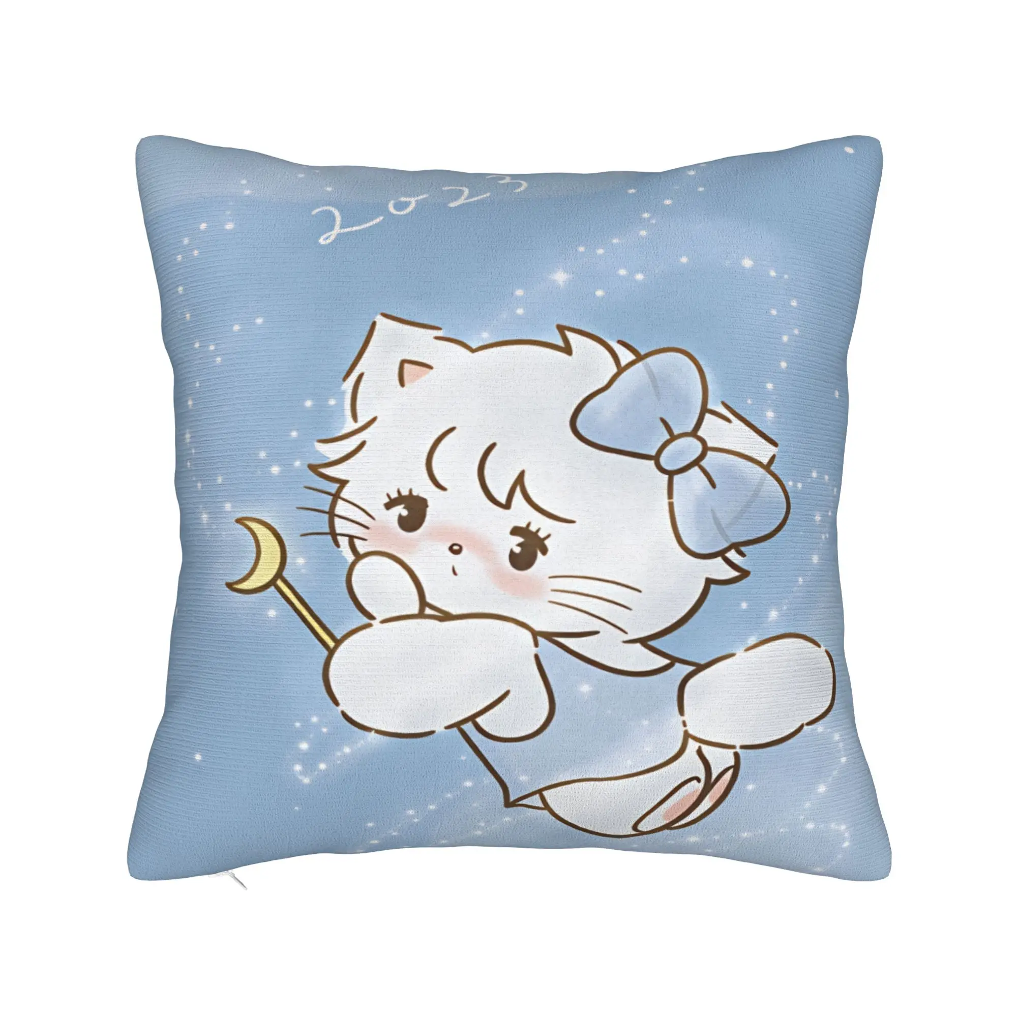 Mikkos Mousses Pillowcases  Kawaii Pillow Case For Office Car Home Decor Print Pillow Cover