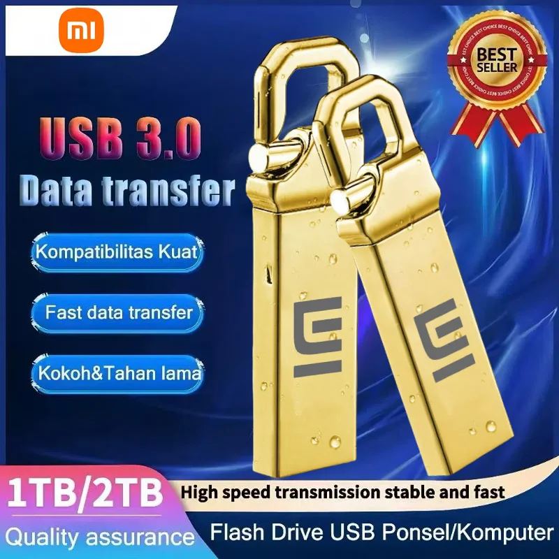 

Xiaomi 2 ТБ USB 3.2 Флэш-накопители Высокоскоростной металлический флэш-накопитель 1 ТБ 512 ГБ 256 ГБ Портативный USB-накопитель Водонепроницаемый флэш-накопитель Memoria