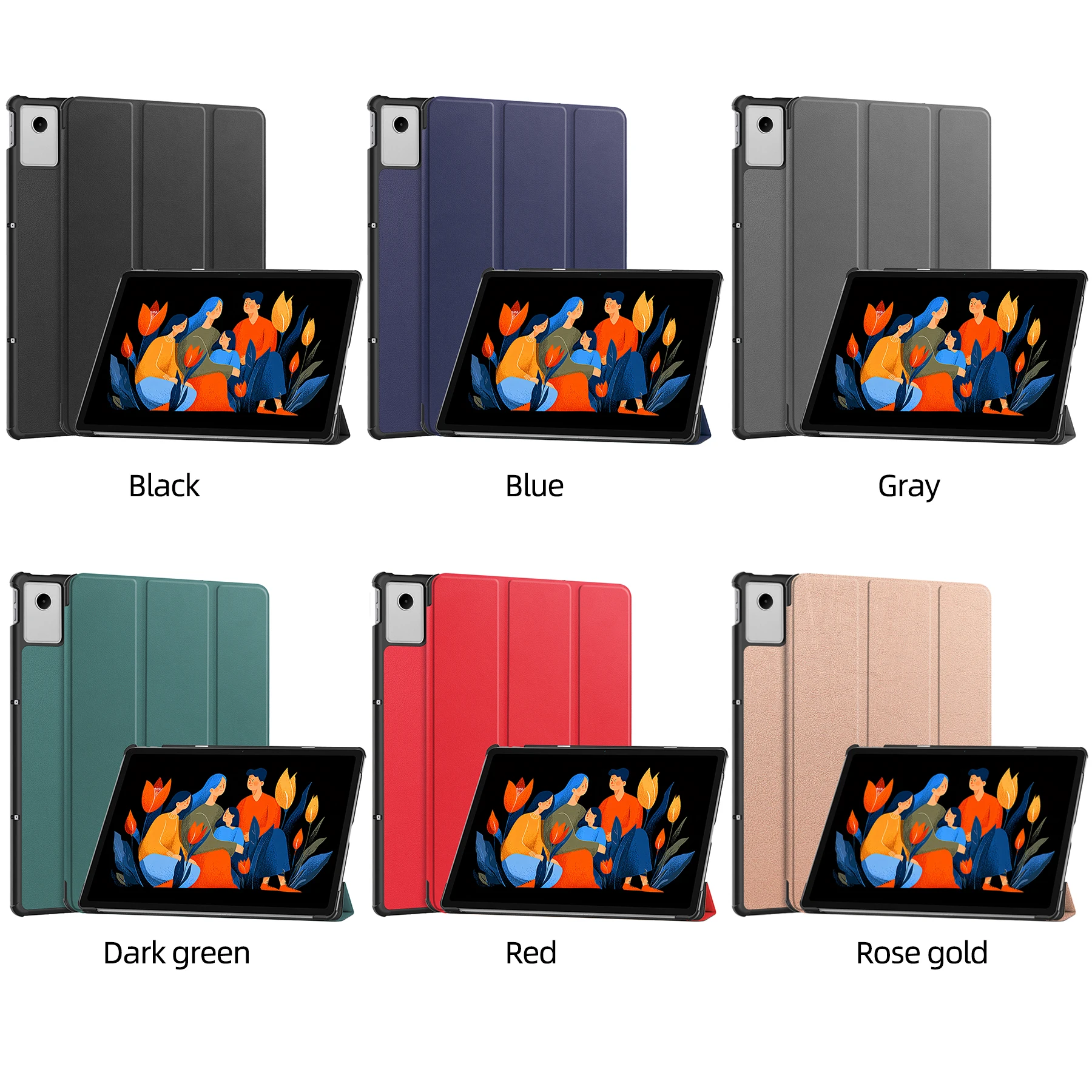 

For Lenovo Xiaoxin Pad 12.1" 2025 TB365FC Case Tri-Folding Magnetic Stand Tablet Protective Case with Folding Stand Auto Sleep