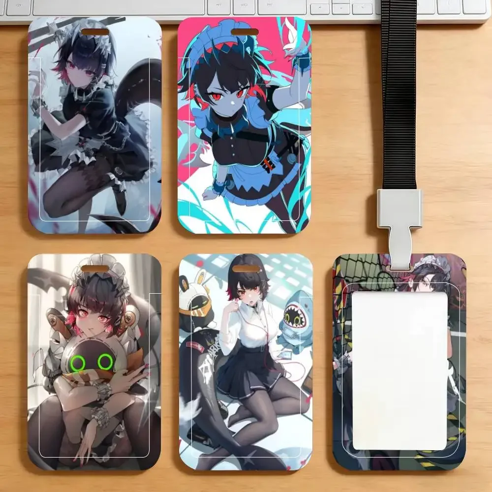 Ellen Joe Zenless Zone Zero Game  ID Card Holder Neck Strap Pendant Door Badge Holder Lanyards Keychain Work Credential