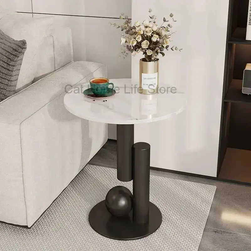 كريم القهوة المركزية طاولات الصخور غرفة المعيشة الحديثة بسيطة الجدول الجانب مركز القهوة مصمم غرف أثاث المنزل Mesas #5
