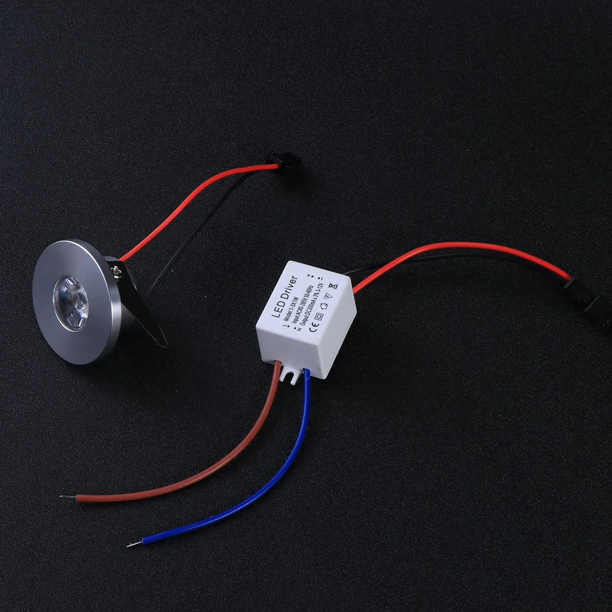 

5pcs 1W Led Spotlight 220V Pure White Aluminum Housing 50000 Hours Lifespan Easy Ceiling Wall Mounting Recessed Downlight Lamp