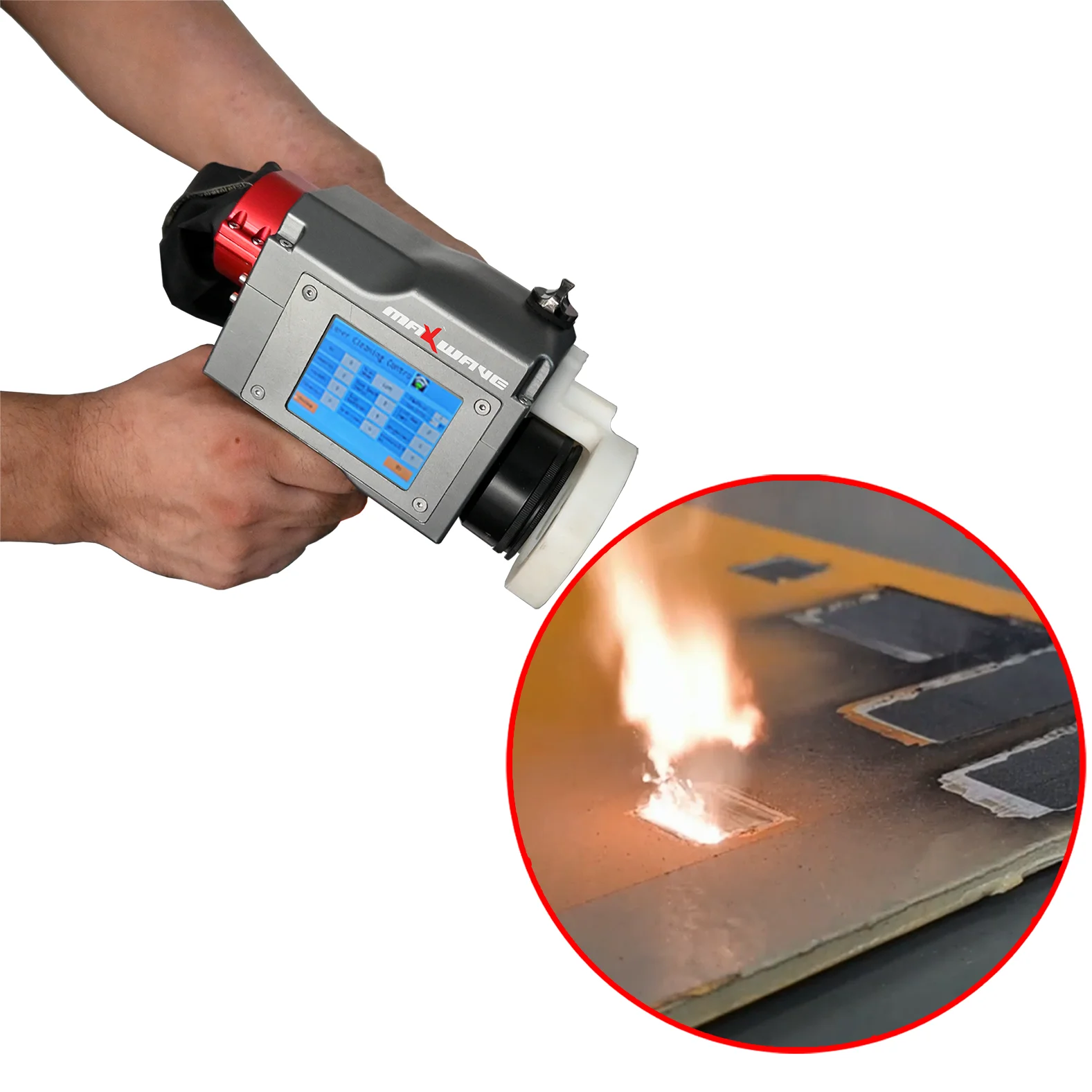 Rust Laser Gun 220V 110V Multimode Pulse Oxide Painting Coating Removal Laser Gun Cleaner Handheld Laser Engraver Lens Cleaner