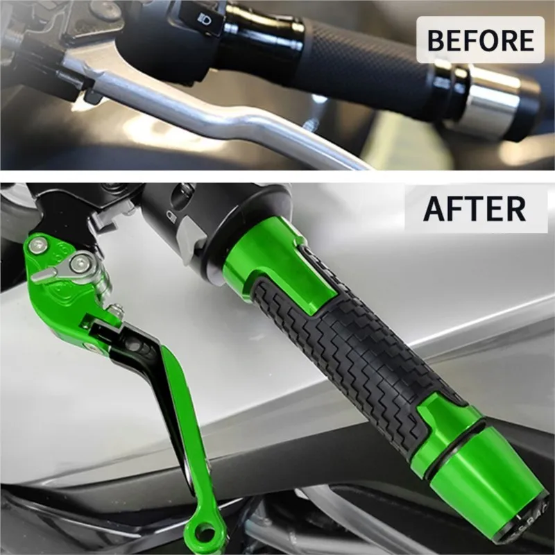 For Kawasaki Ninja 300 2013 2014 2015 2016 2017 Moto Accessories Brake Clutch Levers Handlebars Handle Grips Bar Ends Ninja300