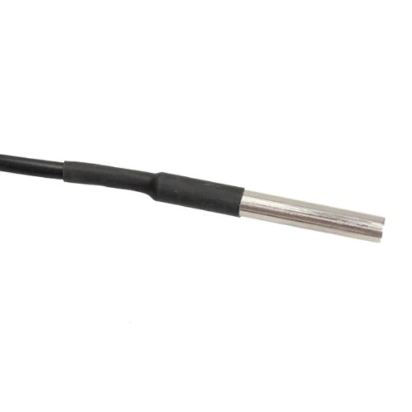 

5pcs Waterproof Temperature Sensors Stainless Steel Probe 3. -5.5V 100Cm Cable 6*50Mm Temp Sensor For Fridge Aquarium
