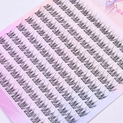 Eyelash Clusters Extension Premium Mink Individual Fishtail Natural 3D DIY Eye Lashes Extension Wholesale Makeup Cluster Lashes