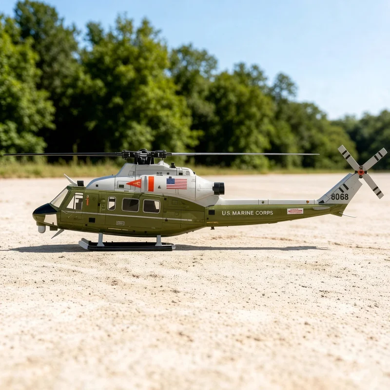 New GOOSKY E2 1/35 Huey Remote Control Simulation UH-1Y Real GPS Auto Hover Optical Flow Positioning Brushless RC Aircraft Model