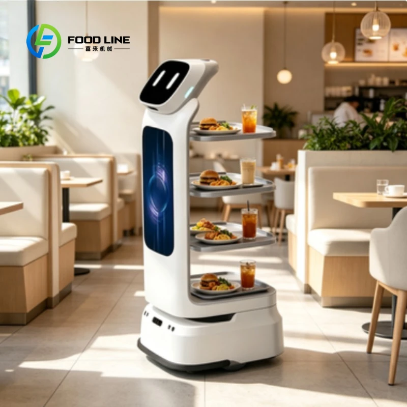Custom Multifunctional Outdoor Delivery Robot, Smart Food Distribution Robot for Home Outdoor Commercial Logistics