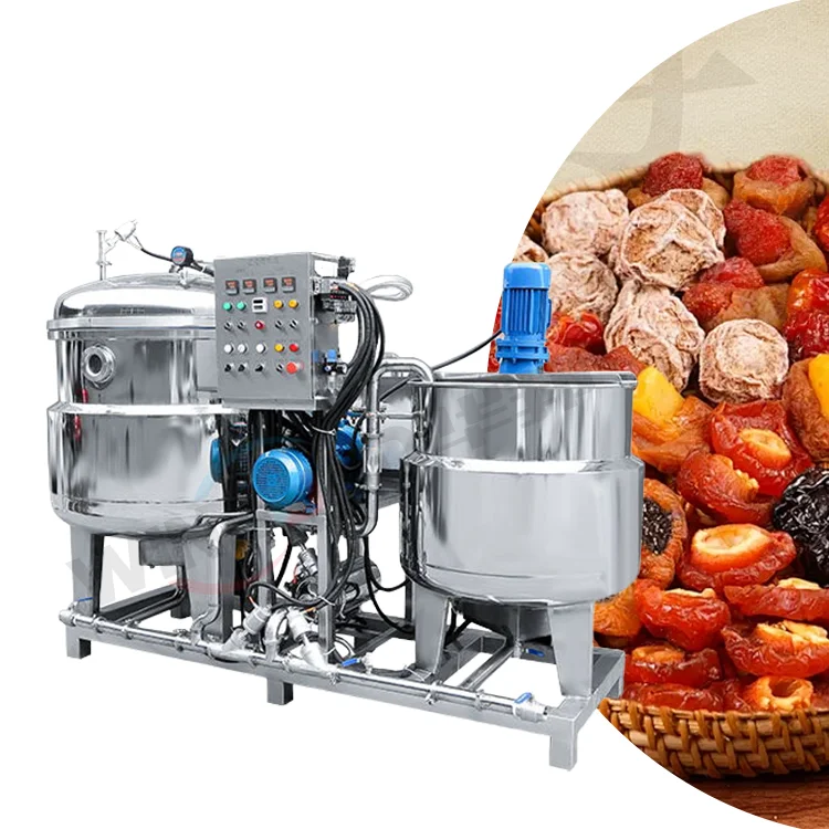 Commercial Vacuum Sugar‑Soaking Flavoring Tank Hollow Hawthorn Apricot Dry Fruit Preserved Fruit Processing Pot Equipment