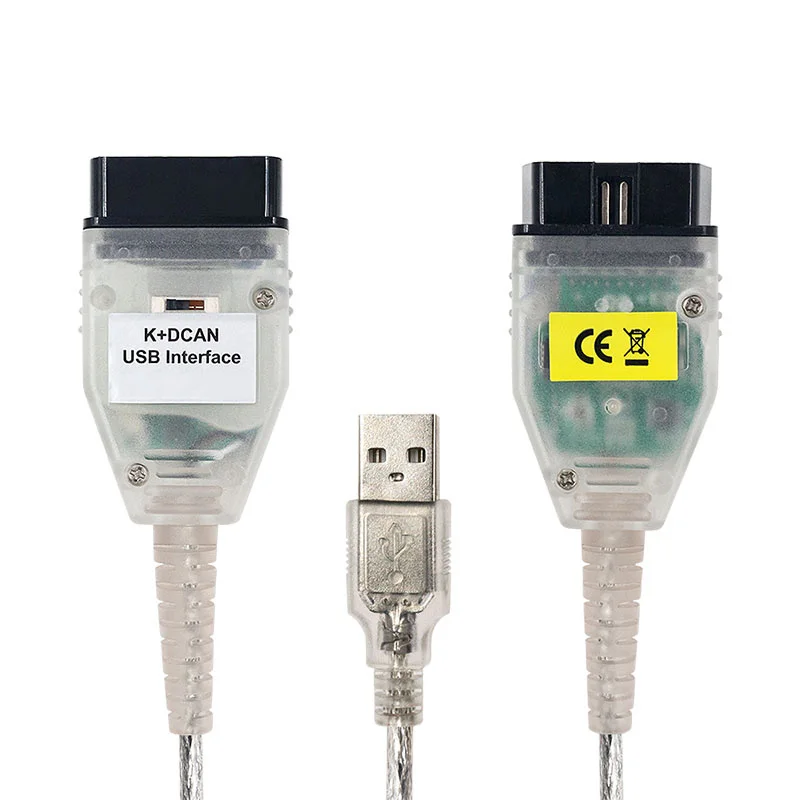 For BMW K DCAN Switch OBDII Diagnostic Cable K+DCAN USB Interface Ediabas K D CAN OBD2 Diagnostic Scanner FT232RL