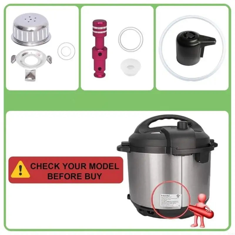 Comprehensive Pressure Cooker Accessory Set Dishwasher Safe Part for 8QT N58D