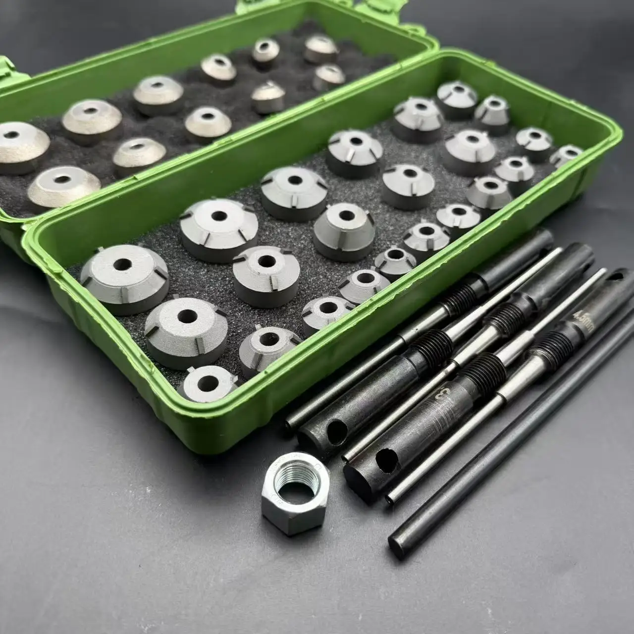 17-34mm Motorcycle Valve Seat Repair, Refurbishment and Maintenance Tool Hard alloy Reamer Diamond Grinding wheel Set