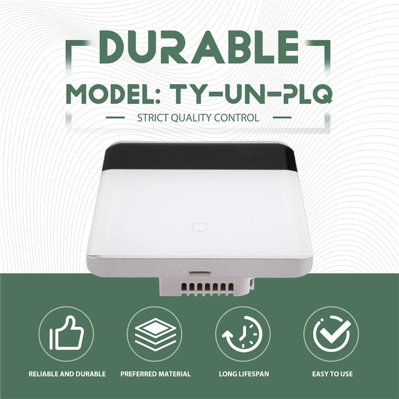 

Tuya Smart Zigbee 3.0 беспроводной пульт дистанционного управления светодиодный дисплей переключатель стеклянный сенсорный переключатель вилка европейского стандарта