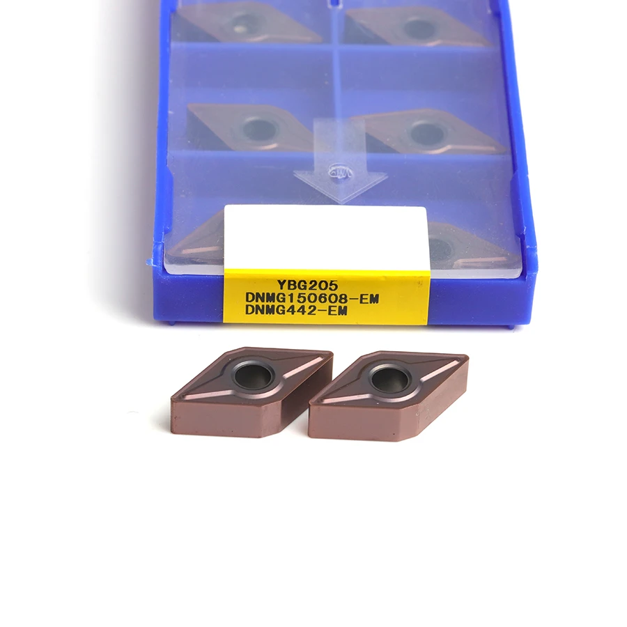 High-quality Carbide Turning Inserts DNMG150604 DNMG150608-EF/EM YBG205 CNC Lathe External Turning Tools Stainless Steel Process