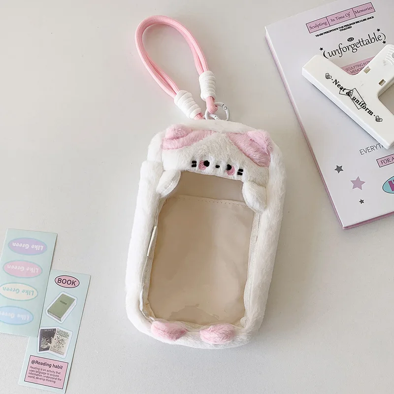 No Doll Cute Plush Doll Carrying Bag Cartoon Blind Box Toy Display Storage Hanging Bag Cotton Doll Outdoor Baby Walking Bag