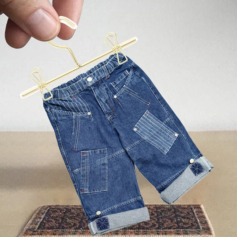 

6Pcs Mini Hanging Clothes Hangers for Miniature Garment Racks to Organize Small Clothes Prevent Dirt Damage Fun Kid