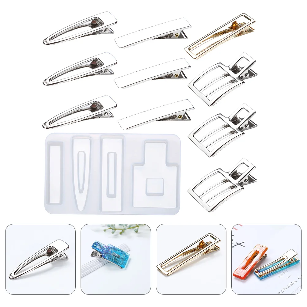 

1 Set Silicone Molds For Hair Pin Diy Making Resin Jewelry Casting Mold Epoxy Hairpins Pendant Craft Teens Gift Accessory