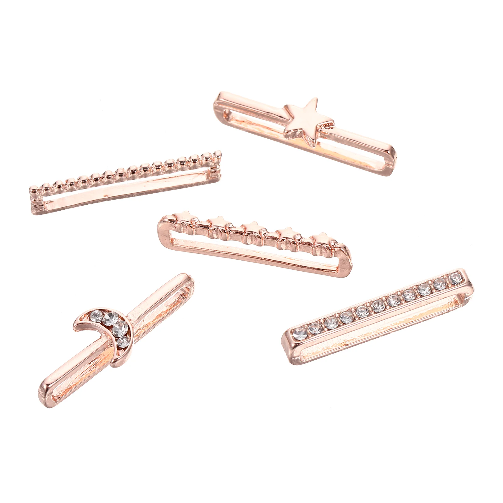 

5 Pcs Decorative Ring Watch Strap Alloy Charms Jewelry Loops Exquisite Watchband Rings Smartwatch Replacements Watches