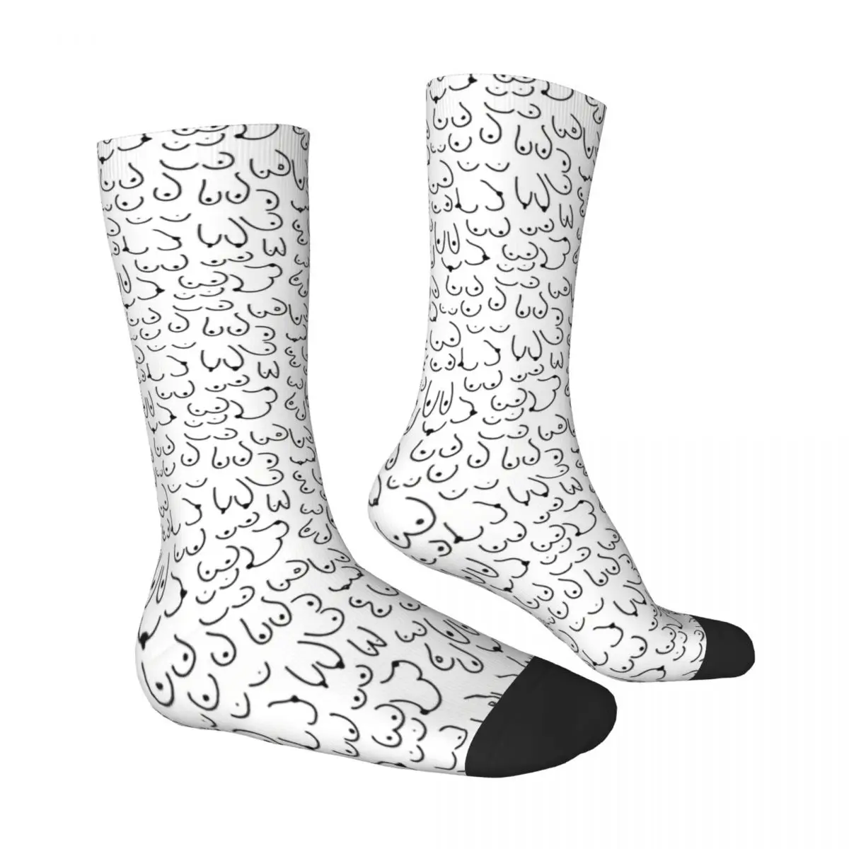 Calcetines de tubo medio Unisex, medias con estampado 3D, Harajuku