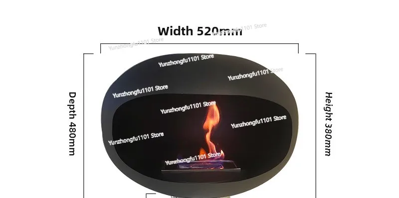 Limited Stock UFO Outdoor Fire Pit Alcohol Ethanol Heated Fireplace Truly Smoke-free Modern Courtyard Heater for Gardens/villas view 3