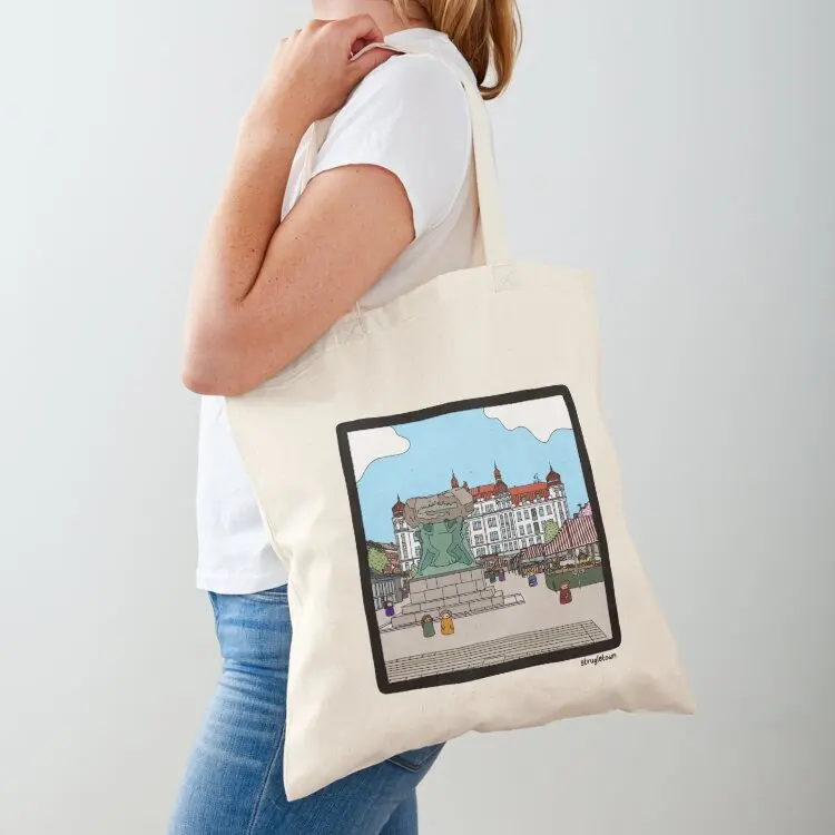 

Mllevngstorget, Malm - Strugletown Tote Bag Shopper Shopping bags tote bags aesthetic Big bag
