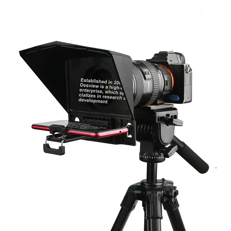 Bestview T2 Remote Control Universal Portable Mobile Phone Tablet DSLR Camera Teleprompter for Video Recording Live Streaming