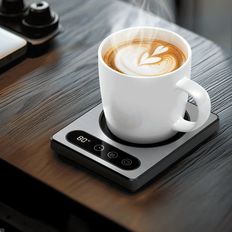 36W Coffee Cup Heater Touch Control 12h Timing Smart Coffee Mug Warmer Heating Pad for Coffee Beverage Milk Tea Hot Chocolate