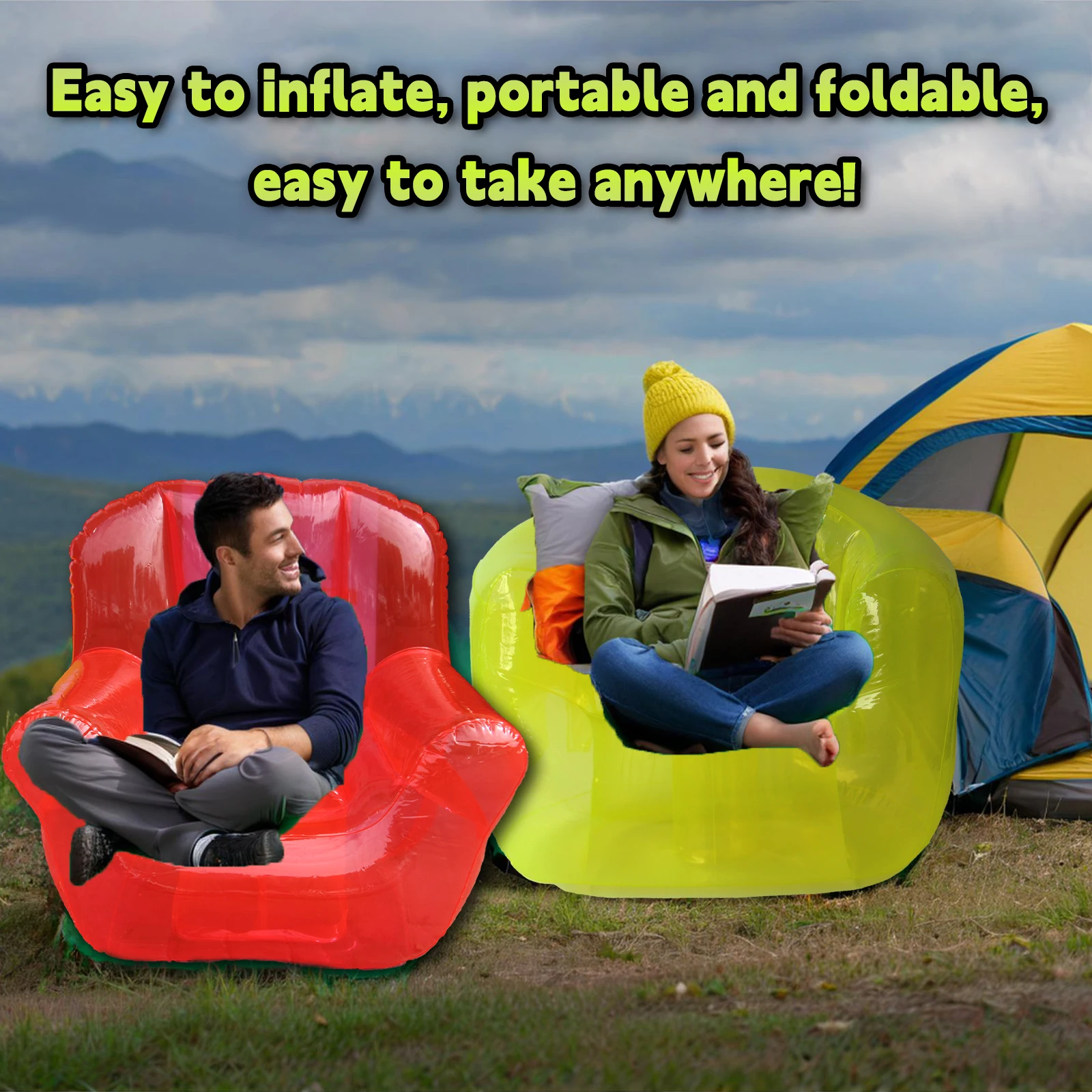 Poltrona Gonfiabile Trasparent - Outdoor Furniture Yellow recensione e prezzo
