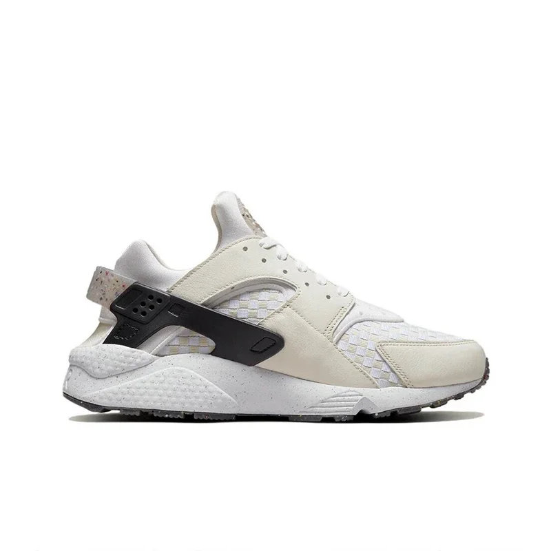 Nike Air Huarache Crater PRM Men's and Women's Running Shoes Fabric Leather Shock Absorbing Anti-slip Wear Resistant Beige