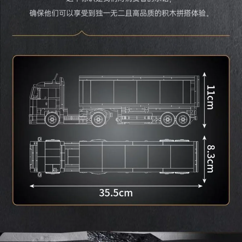 Mold King 24070 Mini World Cool Brick House Container Truck Kinderspeelgoed Educatief beeldje Bouwstenen Trendy speelgoedauto