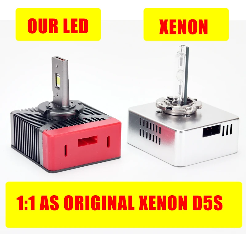 25W Auto LED Headlight Lamp D5S 6500K White Canbus Light for Vehicle