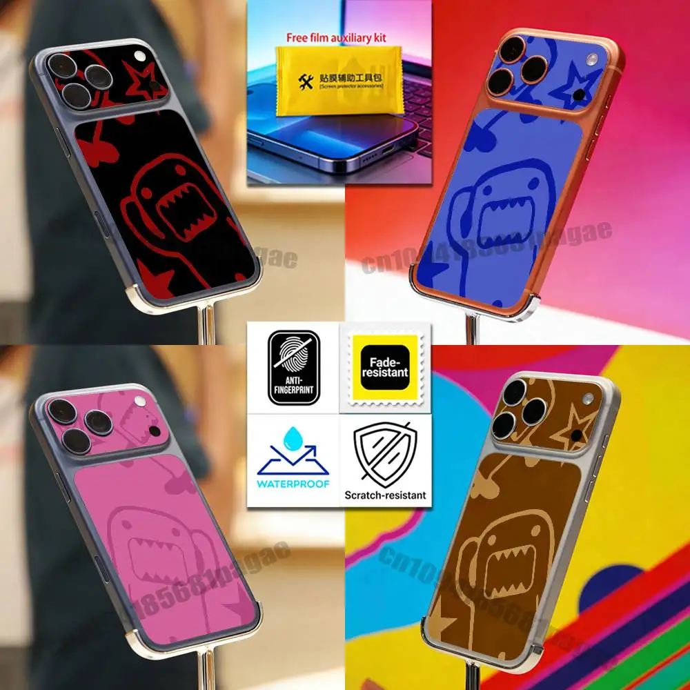

For Cartoon Domo-kun iPhone 17 pro Max Phone Back Film Decal Skin Wrap Protective Sticker Full Cover