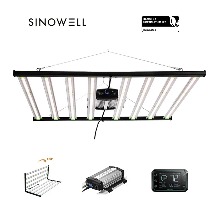 SINOWELL 800W Commercial 8 Bars Vertical Farming Professional Samsung Lm301B