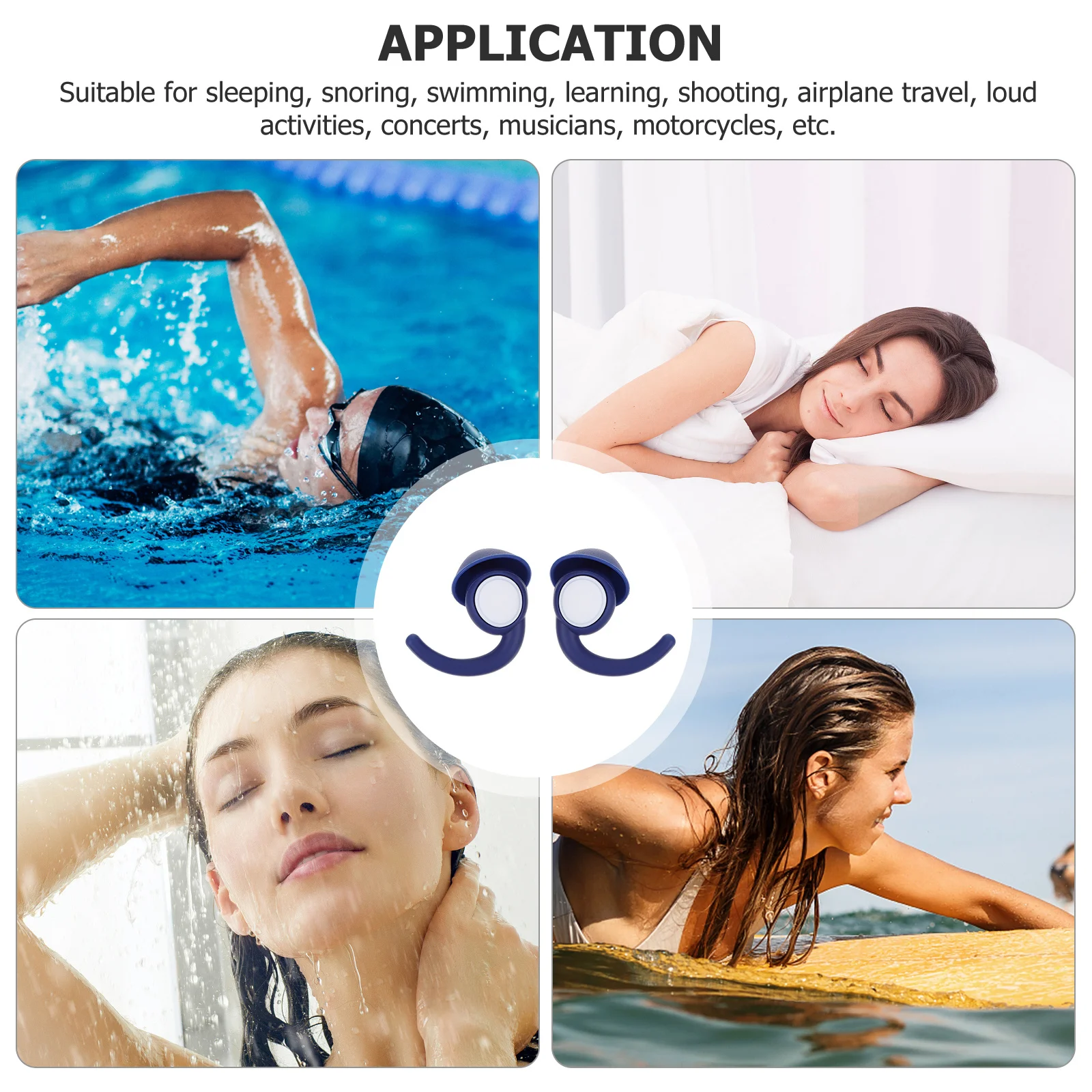

1 set 1 Set Invisible Earplugs Anti Noise Sleeping Ear Plugs Waterproof Comfortable For Snoring Swimming Studying Sound