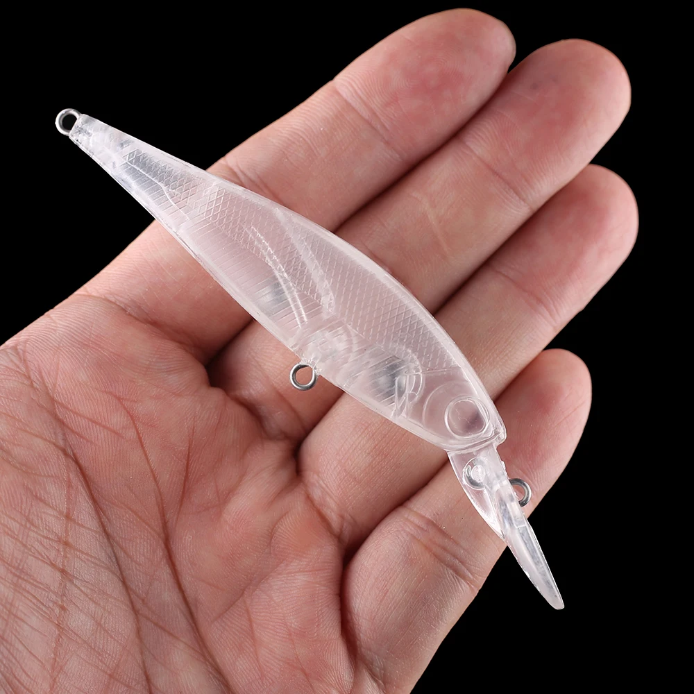 Chan'sHuang 20PCS Non Verniciato Spazi Vuoti Esca 10cm 7.8g Sonagli Flaoting Medio Diver Bill Minnow FAI DA TE Fatti A Mano Richiamo di Pesca Artificiale