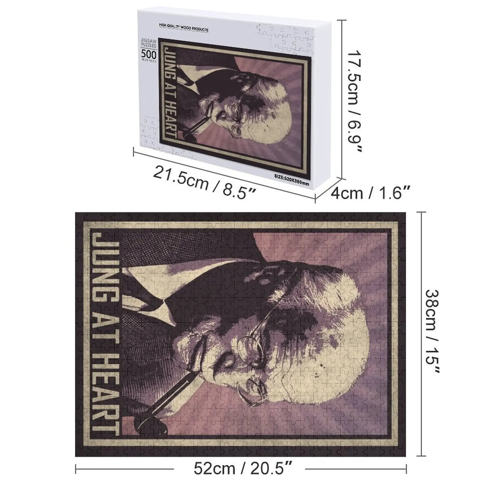 จุง ที่ใจกลาง - จิ๊กซอว์ภาพเหมือนคาร์ล จุงสำหรับเด็ก ปริศนาภาพถ่าย