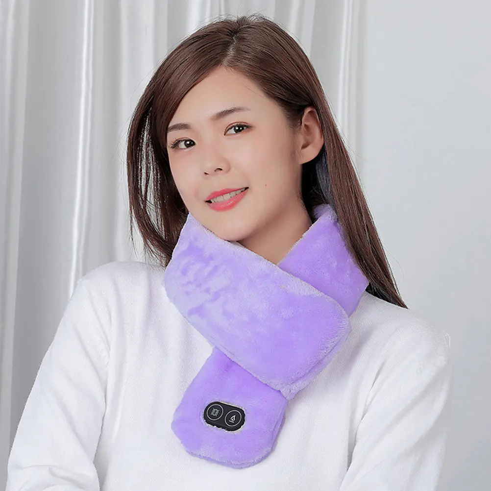 

Heating Scarf Warm Preservation Polyester Fiber Supple Adjustable Temperature Winter Outdoor Cycling Cold-Proof Neck Collar