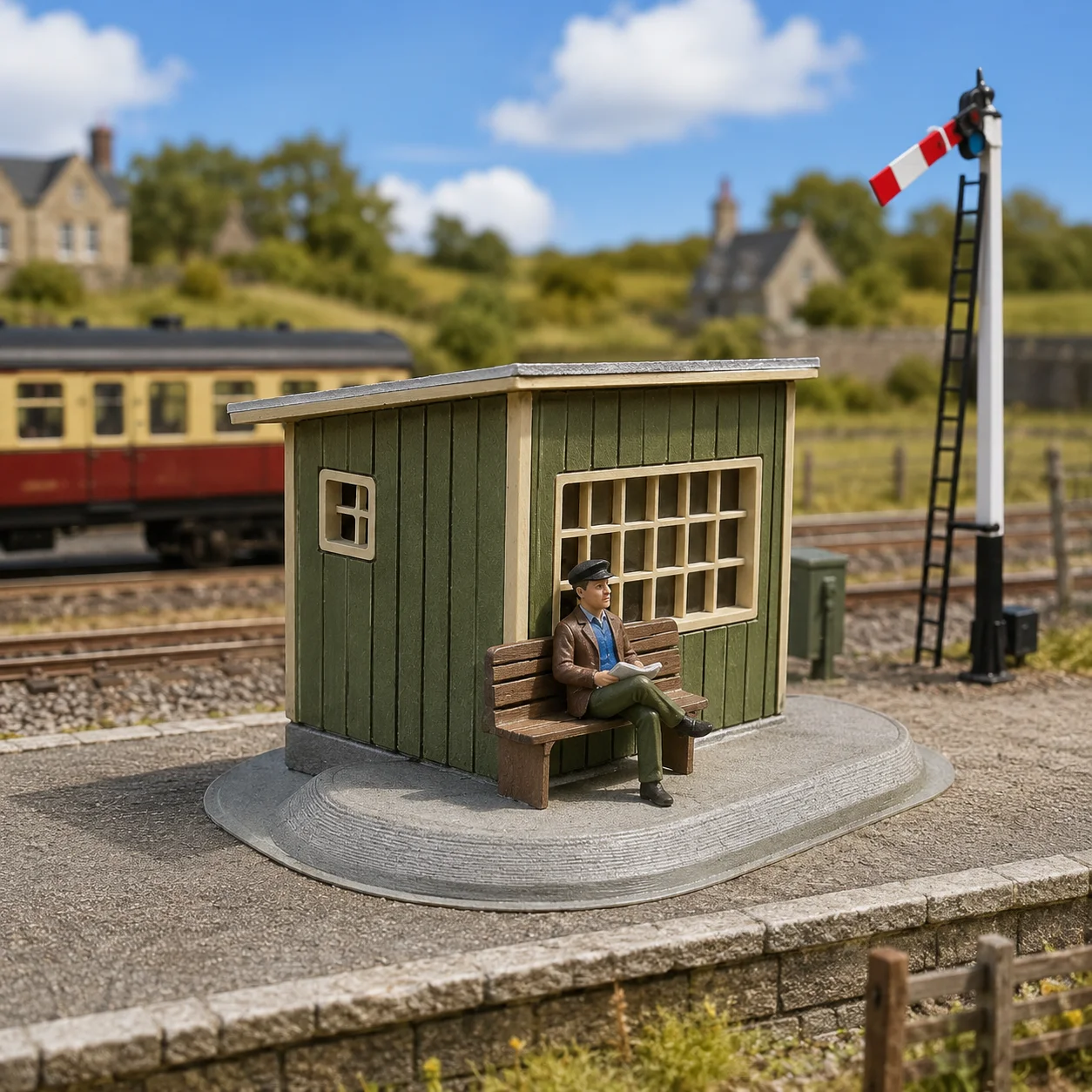 Diy Electronics Housing - 1:87 scale miniature railway station platform,
