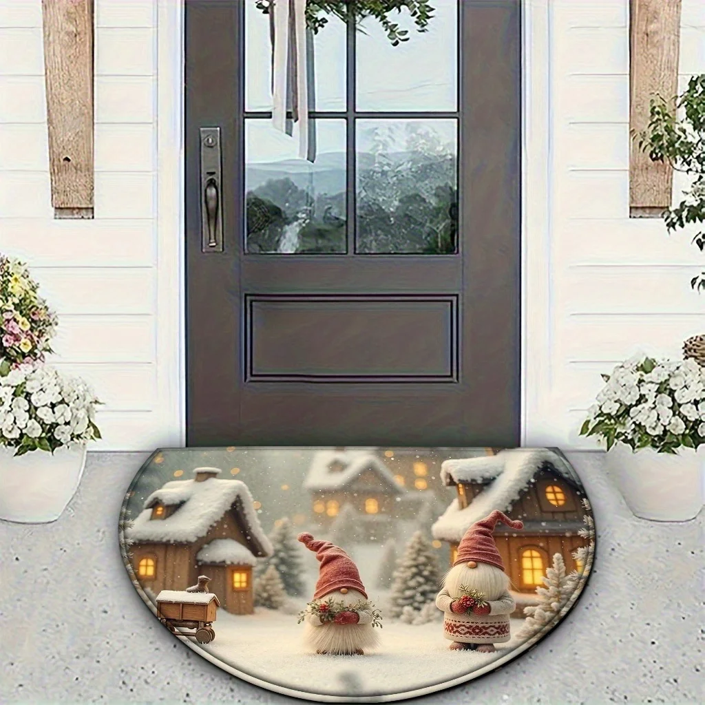 

VIKAMA Christmas Entrance Door Mat - Anti-Slip, Suitable For Front Doors, Bathrooms, And Kitchens - Festive Home Decoration