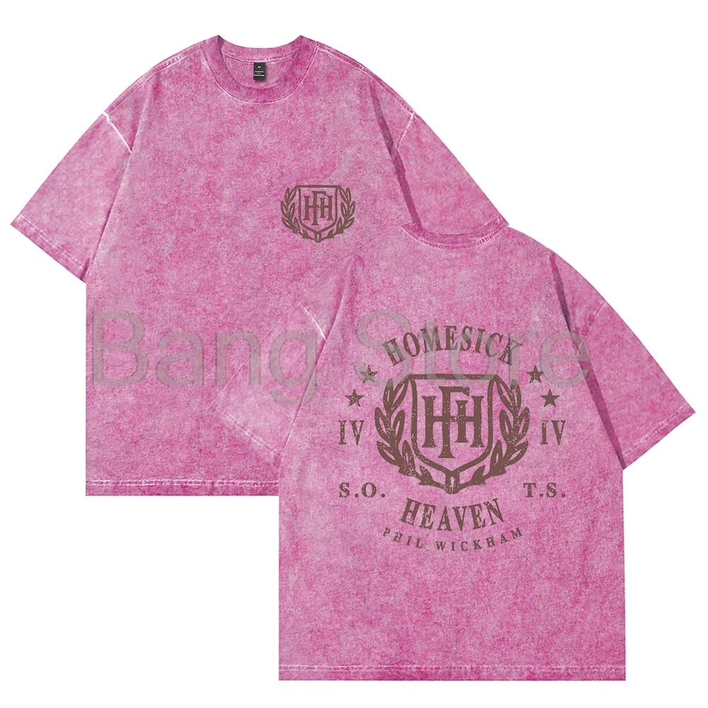 

Phil Wickham HFH University Washed Cotton Tee Unisex T-shirt Crewneck Short Sleeve Tops