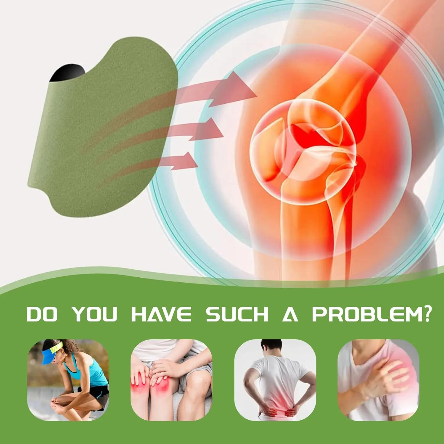 12/24/36/60 шт. наколенник полынь самонагревающаяся наклейка для тела, шеи, спины, боли в спине, массажные наколенники, теплые наколенники