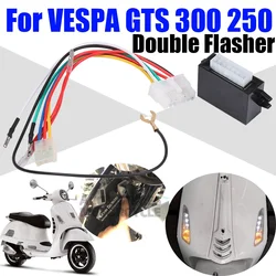 Turn Signal Flasher Light Switch Double Flash Warning Function Controller Parts For VESPA GTS 300 250 GTS300 GTS250 Accessories