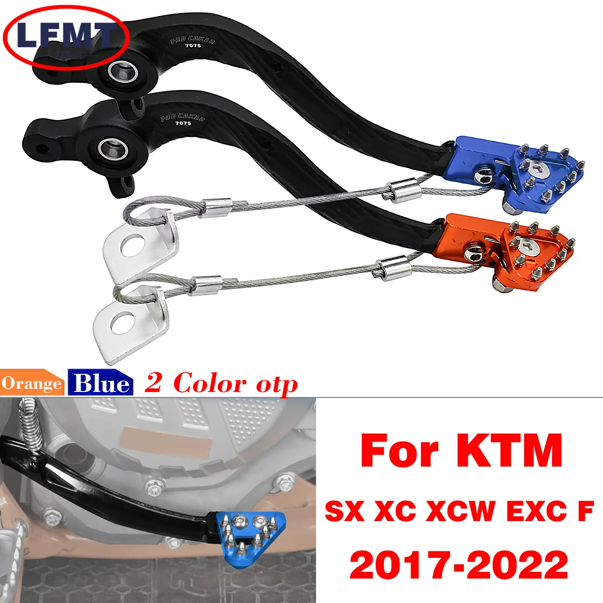 

Motorcycle CNC Footbrake Lever Foot Brake Pedal For KTM SX XC XCW EXC EXCF 250 300 350 500 For Husqvarna TC TE TX FE 2017-2023