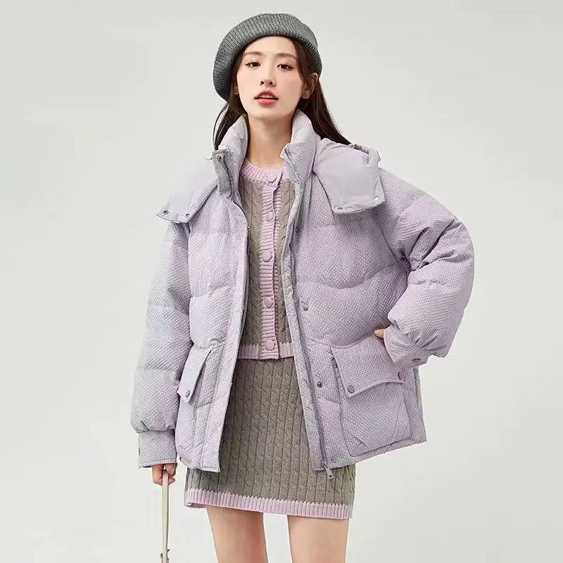 

Winter Clothes Women Parkas Hooded 2025 New Casual Zipper Padded Coat Woman Thick Warm Elegant Winter Cotton Jacket For Mother