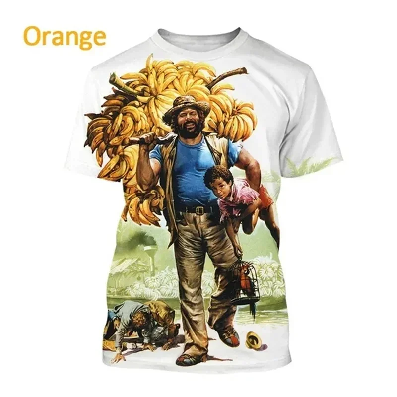 Bud Spencer Terence Hill Graphic T-Shirt Men\'S Game T-Shirt Women\'S Clothing Harajuku Fashion Street Clothing 3Dt T Shirt Top