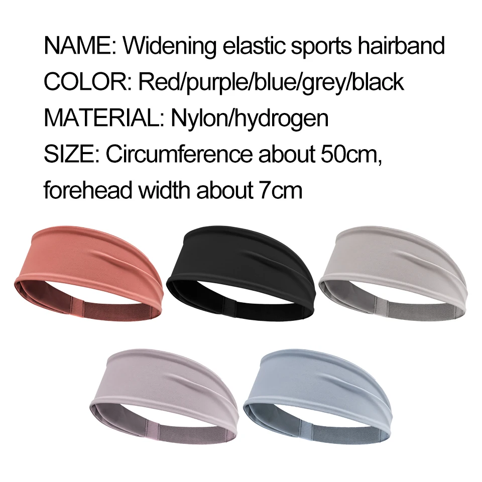 AOLIKES Sport Headbands for Men Women Non-Slip Moisture Wicking Workout Sweatband Fitness Running Cycling Football Yoga Hairband